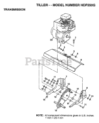 Poulan HD F550 G - Poulan Front-Tine Tiller (1998)
