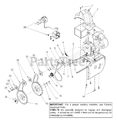 Yard Machines 31AS644E129 - Yard Machines Snow Thrower (2002) (Home Depot)