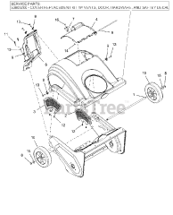 Ariens 938034 (SS 21 E) - Ariens Path-Pro 21" Single Stage Snow Blower, Ariens AX 136cc (SN: 020000 - 002499)