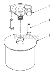 Briggs & Stratton 076151-04 - Briggs & Stratton 48kW Liquid Cooled Home Standby Generator Engine Service Parts - Oil Filter (80017610_80014157)