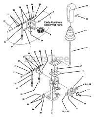 Snapper Z 1402K (7080184) - Snapper Zero-Turn Mower, 14hp Joystick Steering Control Parts (Part 2)