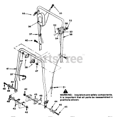Simplicity 1318 PSE (1690906) - Simplicity Walk-Behind Mower Handle Group Repair Parts