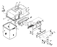 Troy-Bilt 14081 - Troy-Bilt 2-Bag Hopper Assembly (SN: 140810100101 - 140810199999)