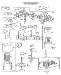 Briggs & Stratton 130902-1239-01 - Briggs & Stratton Vertical Engine Carburetor,FuelTank,A/C Grps