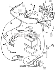 Toro 91-20KS02 (D-200) - Toro Lawn Tractor (1979) Wiring Harness Component Parts