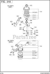 Subaru Robin EY280BS7270 (EY28) - Subaru Robin Engine 313 Intake &amp; Exhaust