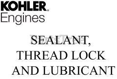 Kohler CH742-3103 - Kohler Command PRO Engine, Basic Version, 25hp, 747cc 20 Sealant,Thread Lock, Lubricate