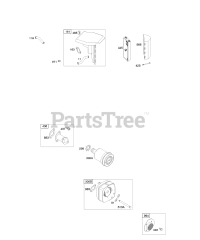 Briggs & Stratton 19E412-1102-E1 - Briggs & Stratton Horizontal Engine Air Cleaner, Muffler