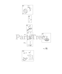 Briggs & Stratton 21R877-0068-B1 - Briggs & Stratton Vertical Engine Camshaft, Crankshaft, Counter Weight, Piston, Rings, Connecting Rod