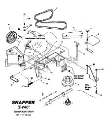 Snapper 7063375 - Snapper 48" Z-VAC CZT/VZT Twin Grass Catcher