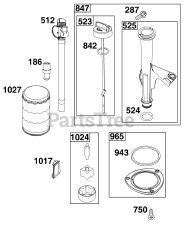 Briggs & Stratton 44N777-0002-G1 - Briggs & Stratton Vertical Engine Lubrication Group