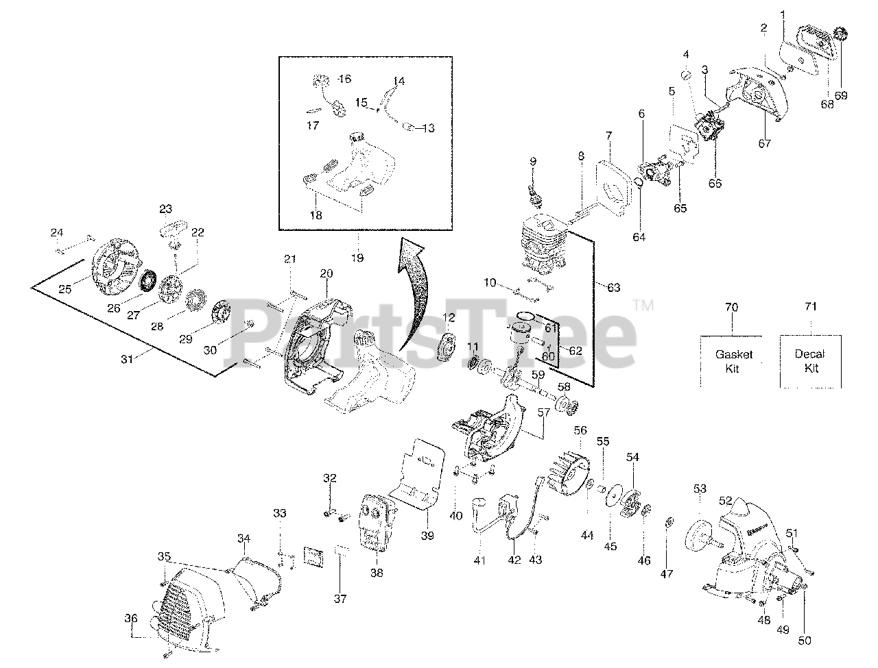 Husqvarna 128 R Husqvarna Brush Cutter, Canada (200905) Engine Parts