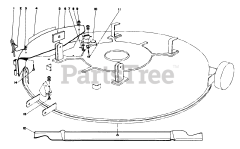 Toro 57420 (12-44) - Toro Lawn Tractor, 12hp (SN: 008000001 - 008999999) (1988) Mulcher Kit Model 59155 (optional)
