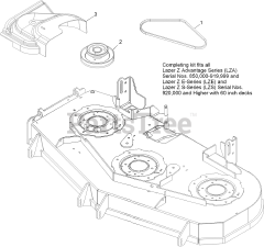 Exmark LZUV3B - Exmark Ultra Vac Triple Bagger for Lazer Z Mower (SN: 411294212 - 413950473) (Rev A) (2022)