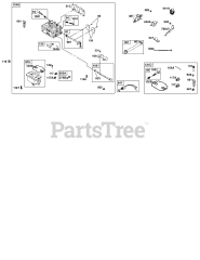 Briggs & Stratton 380447-0079-E2 - Briggs & Stratton Horizontal Engine Carburetor, Fuel Supply, Kit - Carburetor Overhaul