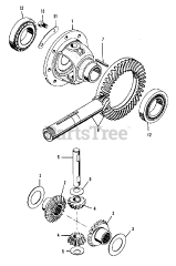 Simplicity 9518 (2097355) - Simplicity Compact Tractor, Diesel Differential Group (3486I53)