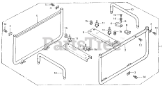 Honda EG1500 K4 A (G200) - Honda Generator, Made in Japan (SN: G200-1000107 - G200-9999999) FRAME + MOUNT RUBBER (1)