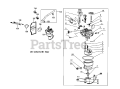 MTD 4P90JUB - MTD Engine 4P90JUB Carburetor Assembly