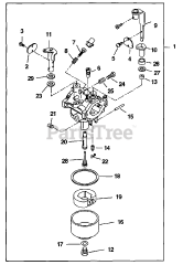 Homelite LRX 4500 (UT-03820) - Homelite Generator Carburetor