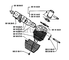 Husqvarna 16 R - Husqvarna String Trimmer (1986-10) Piston/Cylinder