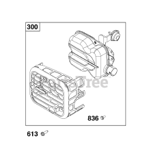Briggs & Stratton 9P902-0029-H5 - Briggs & Stratton Vertical Engine Exhaust Group