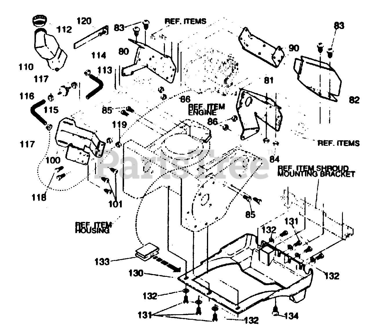 Husqvarna ST 521 M Husqvarna 21" Snow Blower (199801) Frame