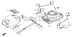 Honda BF2 AM SAB (BAEB) - Honda Outboard Engine, Made in Japan (SN: BAEB-1000002 - BAEB-9999999) STEERING HANDLE