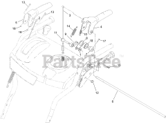 Toro 37798 (824 OE) - Toro 24" Power Max Snow Thrower (SN: 411309389 - 412999999) Control Assembly