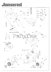 Jonsered LM 2147 CMDE (965160201) - Jonsered Walk-Behind Mower (2008-02)