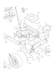 Briggs & Stratton 385002x190B (7800293) - Briggs & Stratton 38" Lawn Tractor (2007) Steering