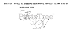 Jonsered LT 2223 A2 (960410040-03) - Jonsered Lawn Tractor (2008-01)