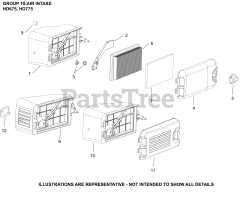 Kohler HD675-3003 - Kohler HD Series Engine, Basic Version, 6.75 ft-lbs, 149cc 10 Air Intake