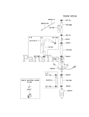 Kawasaki FD750D-BS05 - Kawasaki Engine FUEL-TANK/FUEL-VALVE