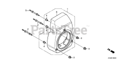Honda GC190 A QHAD (GCAAA) - Honda Engine, Made in USA (SN: GCAAA-1000001 - GCAAA-9999999) FAN COVER