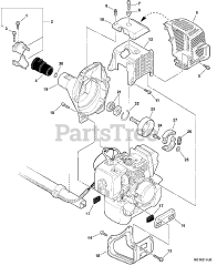 Echo SRM-310 U - Echo Brush Cutter (SN: 04001001 - 04999999)