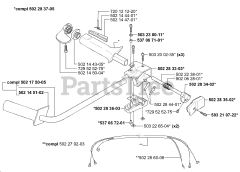 Husqvarna 245 - Husqvarna String Trimmer (2001-01) RX Handle/Throttle