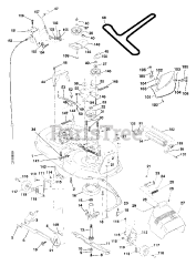 Poulan Pro PR 1842ST D - Poulan Pro Lawn Tractor (2002) Mower Deck