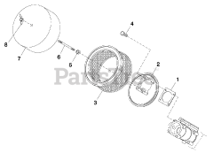 Generac QT04524KNSX - Generac 45kW Home Standby Generator (SN: 7060619 - 7060619) (2012) Air Cleaner C2 (0F9809)