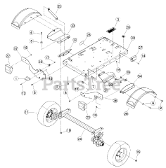 Bear Cat CH 4400 - Bear Cat 4" Chipper, 400cc Subaru (SN: 5VJAA0017DW000001 - 5VJAA0115HW005384) Frame (NON-CE COMPLIANT)