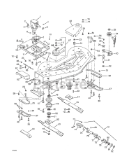 Gravely 831023 - Gravely 60" Flex-N-Float Deck for GT 600 Mower (SN: 000101 & Above)