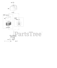 Briggs & Stratton 13H337-0118-B8 - Briggs & Stratton Horizontal Engine Air Cleaner