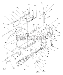 Cub Cadet 662 (590-662-100) - Cub Cadet 72" Tiller Attachment att Main Frame