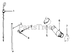 Cub Cadet 1541 (141-651-100) - Cub Cadet Garden Tractor (SN: 800000 - 816508) Dipstick