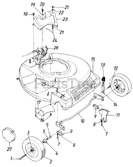 MTD 12884-7 - MTD Walk-Behind Mower (1987)