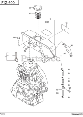 Subaru Robin DY232BB0210 (DY23-2) - Subaru Robin Engine, Diesel 600 Fuel &amp; Lubricant