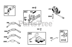 Briggs & Stratton 12E782-0688-01 - Briggs & Stratton Vertical Engine Controls, Brake, Elect