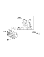 Briggs & Stratton 104M0B-0204-H1 - Briggs & Stratton Vertical Engine Exhaust Group