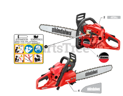 Shindaiwa 491 s - Shindaiwa Chainsaw (SN: C68415001001 - C68415999999)