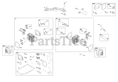 Briggs & Stratton 356777-0048-B5 - Briggs & Stratton Vertical Engine Cylinder Head Group