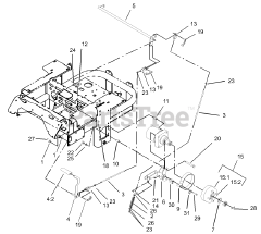 Toro 74225 (Z 253) - Toro 62" Z Master Zero-Turn Mower, Side-Discharge Deck (SN: 230006001 - 230999999) (2003) Brake and Wheel Hub Assembly